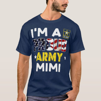 Im a Proud MIMI USA American Flag Family Solider T-Shirt