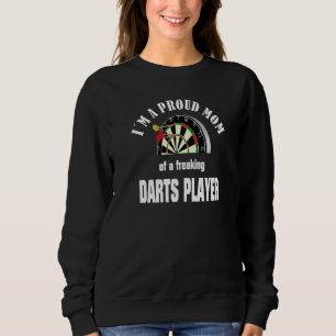 I'm A Proud Mum Dartboard Dartsport Darts 180 Sweatshirt