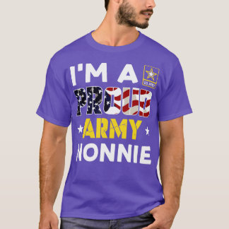 Im a Proud NONNIE USA American Flag Family Solider T-Shirt