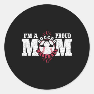 I'm A Proud Soccer Sell Mum Classic Round Sticker