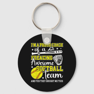 I'm A Proud Softll Coach Softll Coaching Key Ring
