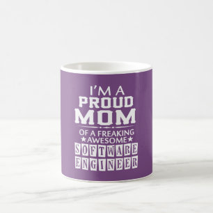 I'M A PROUD SOFTWARE ENGINEER'S MOM COFFEE MUG