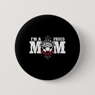 I'm A Proud Volleyll Soccer Mum - Combined Sports 6 Cm Round Badge