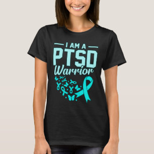 I'm A Ptsd Warrior Stress Awareness Ribbon Support T-Shirt
