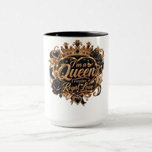 I'm a Queen Elegant Royal Crown Design Mug