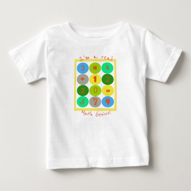 I'm a real Math Genius Baby T-shirt (Front)