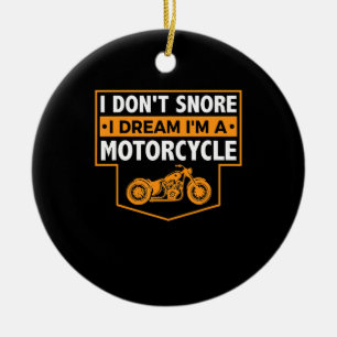 Im A Real Motorcyclist Gift For Motorcycle Lovers. Ceramic Ornament