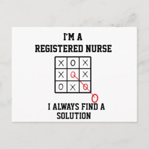 Im A Registered Nurse I Always Find A Solution Postcard