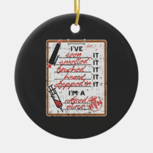 I'm a Retired Nurse Ceramic Ornament
