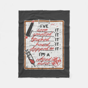 I'm a Retired Nurse Fleece Blanket
