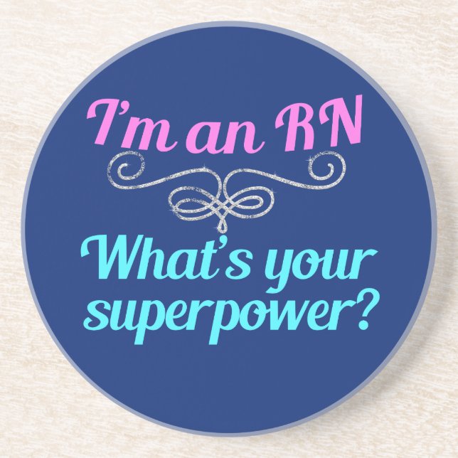I'm a RN Superhero Coaster (Front)