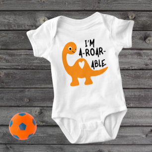 I'm A-Roar-Able Dinosaur Baby Bodysuit
