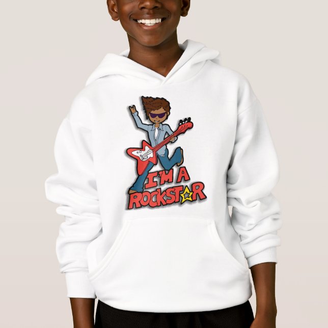 I'm a rockstar guitar dark hair boy (Front)