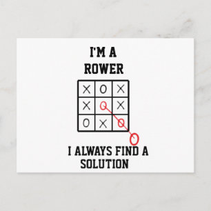 Im A Rower I Always Find A Solution  Postcard