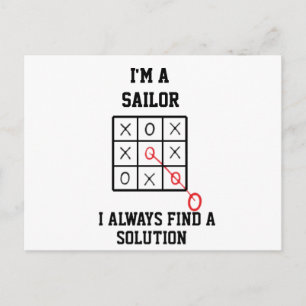 Im A Sailor I Always Find A Solution Postcard