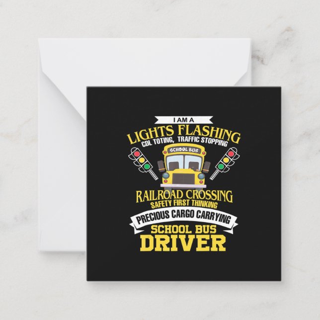 im a school bus driver back to school gift card (Front)