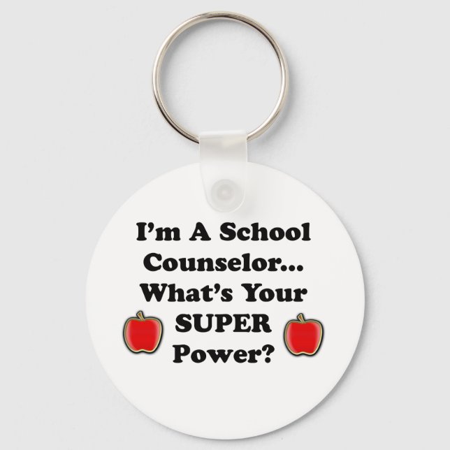 I'm a School Counsellor Key Ring (Front)