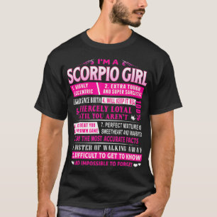I'm A Scorpio Girl  Scorpio Birthday  T-Shirt