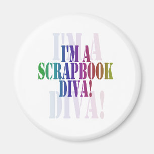 I'm a scrapbook diva unioneight union+eight peacoc magnet