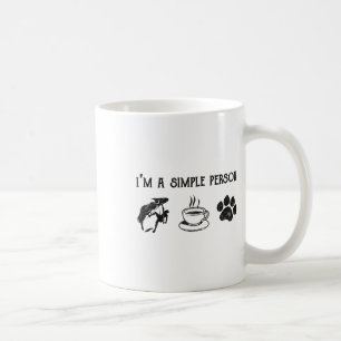 Im A Simple Person Gift For Lover Coffee Dogs Rock Mug
