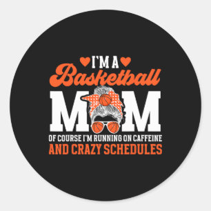 I'm A Sketll Mom Of A Sketll Player Mother Classic Round Sticker