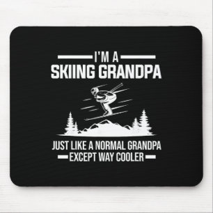 I'm A Skiing Grandpa Normal Grandpa Ski Equipment Mouse Pad