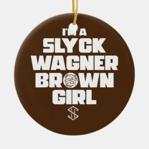 I'm A Slyck Wagner Brown Girl Dojo Gear  Ceramic Ornament