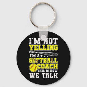 I'm A Softll Coach Funny Softll Coaching Key Ring