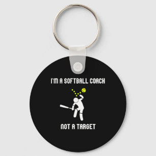 I'm A Softll Coach Not A Target Key Ring