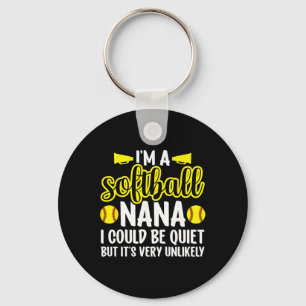 I'm A Softll Nana Grandma Nana Of A Softll Player Key Ring