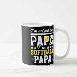 I'm A Softll Papa Of A Softll Player Papa Grandpa Coffee Mug