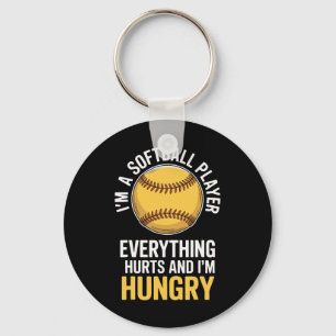 I'm A Softll Player Hungry And In Pain All Day Key Ring