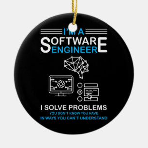 I'm a Software Engineer Software Developer  Ceramic Ornament