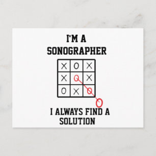 Im A Sonographer I Always Find A Solution Postcard