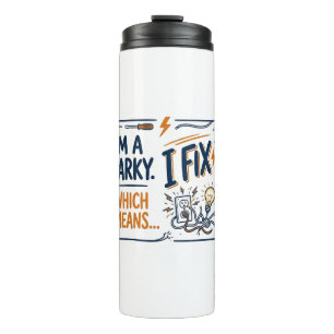 I'm a Sparky Electricians Gift Thermal Tumbler