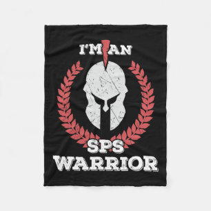 I'm A Sps Warrior Stiff Person Syndrome Awareness Fleece Blanket