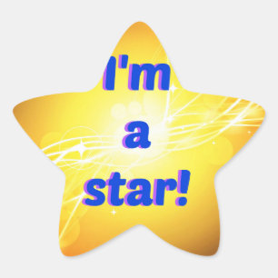 I'm a Star Stickers, Glossy Star Sticker