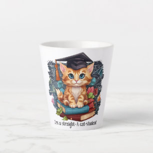 I'm A Straight A Cat Student Latte Mug