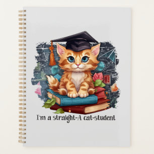 I'm A Straight A Cat Student Planner