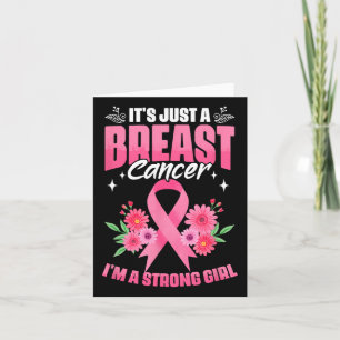 I'm A Strong Girl Cancer Survivor Breast Cancer Aw Card