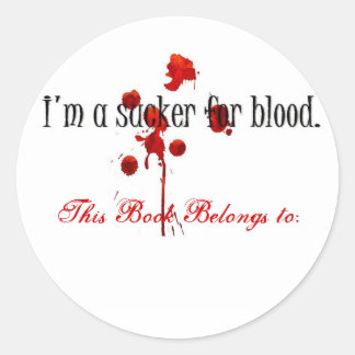 I'm a sucker for blood book sticker