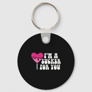 Im A Sucker For You Funny Valentines Couple Matchi Key Ring