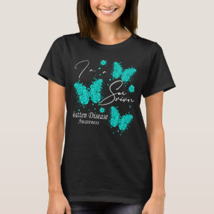 I'm A Survivor Batten Disease Awareness Butterfly T-Shirt