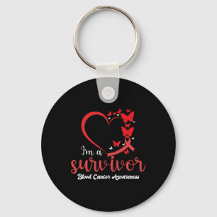I'm A Survivor Blood Cancer Awareness Women Key Ring