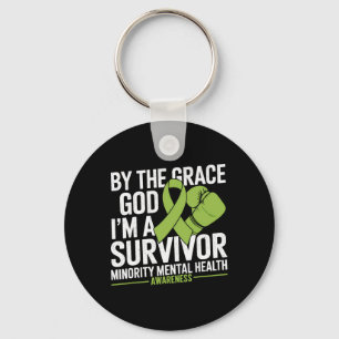 I'm A Survivor Boxing Glove Minority Mental Health Key Ring