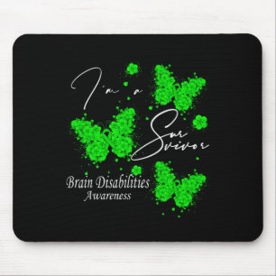 I'm A Survivor Brain Disabilities Awareness Butter Mouse Pad