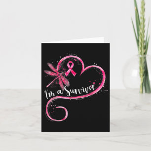 Im A Survivor Breast Cancer Awareness Dragonfly He Card
