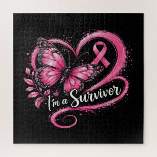 I'm A Survivor Breast Cancer Awareness Jigsaw Puzzle