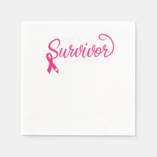 I'm A Survivor Breast Cancer Awareness Napkin