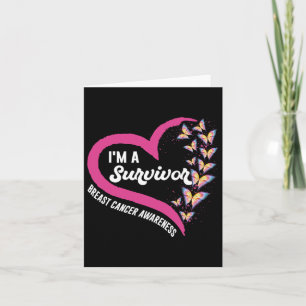 I'm A Survivor Breast Cancer Awareness Pink Butter Card